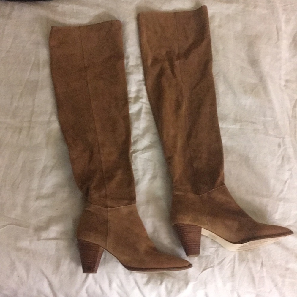 Gorgeous suede Free People over the knee boot